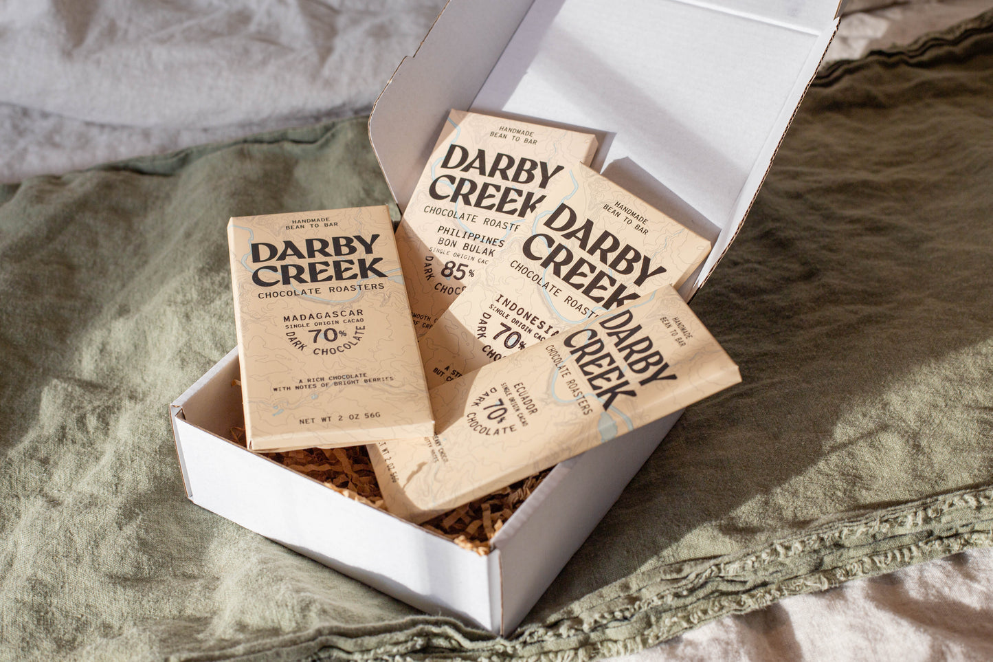 Four bar gift box - Dark Chocolate